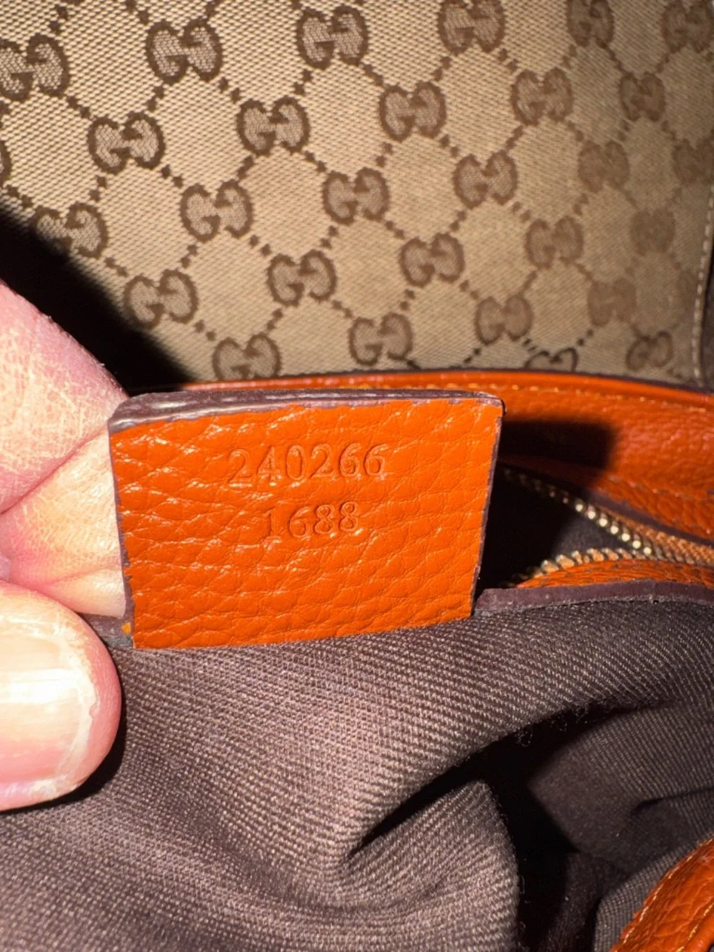 Gucci Tan-Brown GG Canvas Crossbody with Tassel Detail - Picture 12 of 14